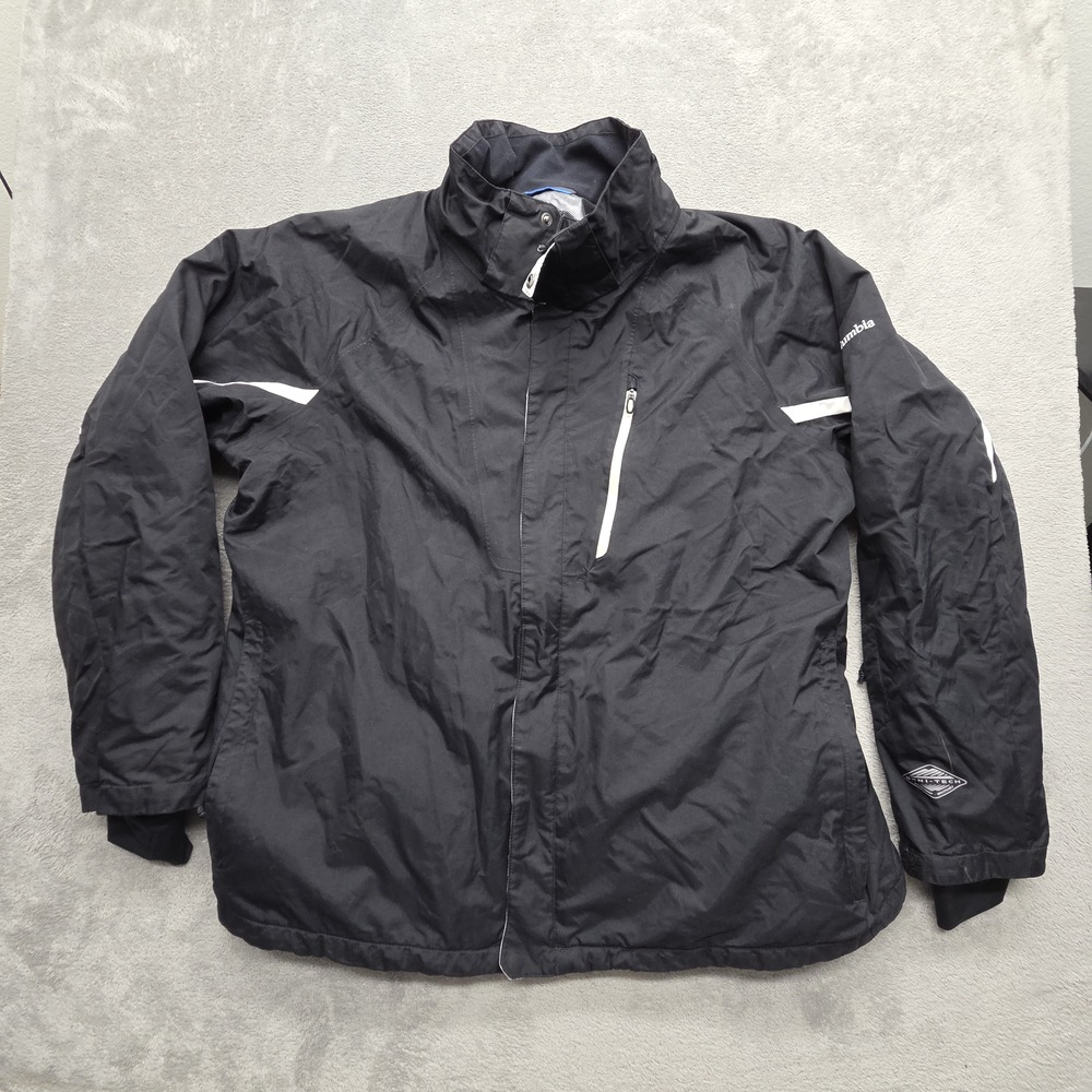 Columbia Jacket Mens 2XL Black 3-in-1 Omni-Heat Waterproof Insulated XM4068 Ski